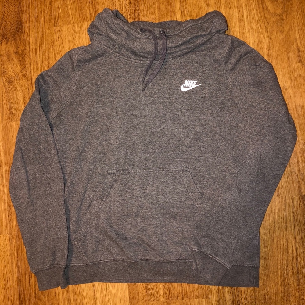 Grey Nike funnel neck sweatshirt